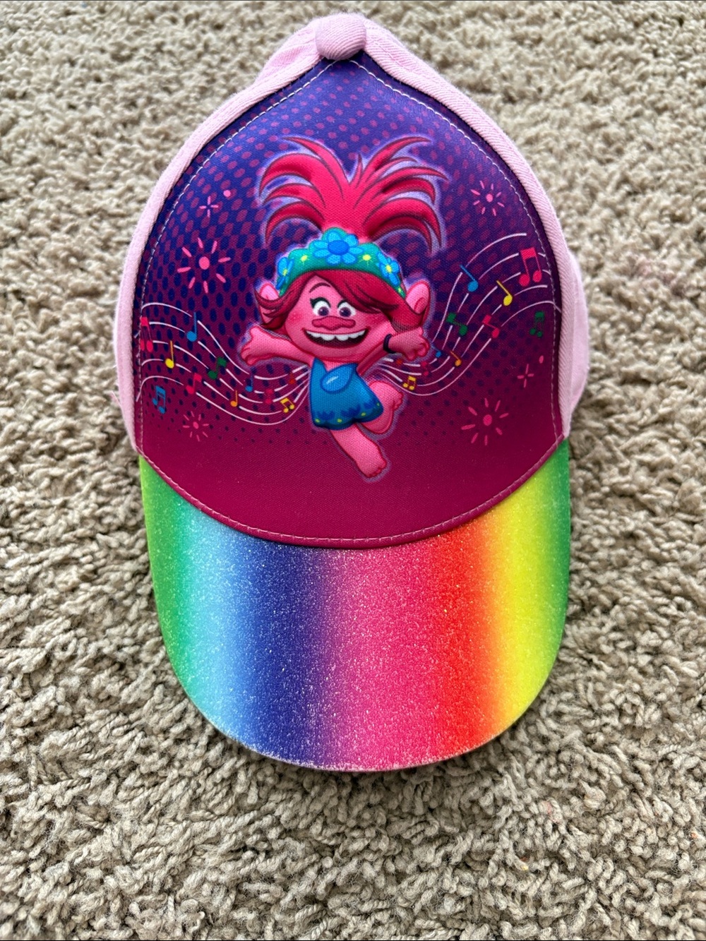 DreamWorks Trolls Pink Purple Rainbow Kids Cap